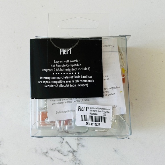 Pier 1  Candy Corn 5' LED Glimmer Strings - Picture 4 of 13